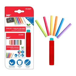 Σετ Χρωματιστές Mp Κιμωλίες Με Θήκη Pa168p Διάφορα Χρώματα 12τμχ