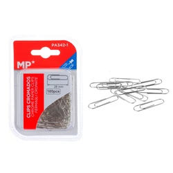 Μεταλλικοί Συνδετήρες Mp Pa342-1 28mm 100τμχ Ασημί