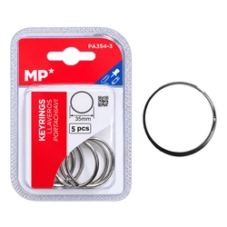 MP σετ μεταλλικοί κρίκοι κλειδιών PA354-3, 35mm, 5 τεμάχια