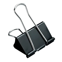 Μεταλλικό Κλιπ Mp Συγγράτησης Εγγράφων Pa384 25mm 8τμχ Μαύρα