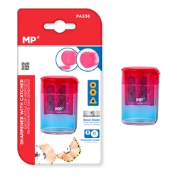 MP Ξύστρα μολυβιών με κάδο PA538 ροζ μπλε