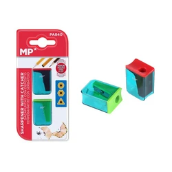 Σετ Ξύστρα Mp Μολυβιών Με Κάδο Pa840 Κόκκινη & Πράσινη 2τμχ