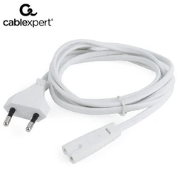 Καλώδιο Τροφοδοσίας Cablexpert EU INPUT 2PIN PLUG WHITE 1,8M