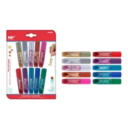 Σετ Χρωματιστές Mp Κόλλες Με Glitter Pe892 10τμχ