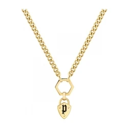 Γυναικείο Κολιέ Police Pejln2009941 (50cm) από Ατσάλι Golden