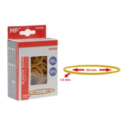 Λαστιχάκια Συσκευασίας Mp Pg006 Σε Κουτί No5 1.5x50mm 60g