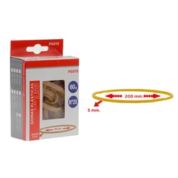Λαστιχάκια Συσκευασίας Mp Pg015 Σε Κουτί No20 5x200mm 60g