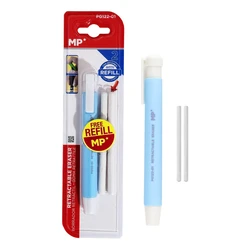 MP μηχανική γόμα για μολύβι μπλε με 2 ανταλλακτικά