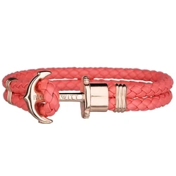 Βραχιόλι Unisex Paul Hewitt Ph-Ph-L-Rcbxs (14-15cm) Δερμάτινο Pink