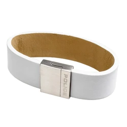 Ανδρικό Βραχιόλι Police Pj24411Blw01L (24cm) Δερμάτινο 