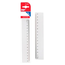 MP πλαστικός χάρακας 15cm διάφανος