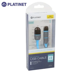 Καλώδιo USB Platinet Universal 2 IN 1 Micro & Lightning PLUGS BLUE