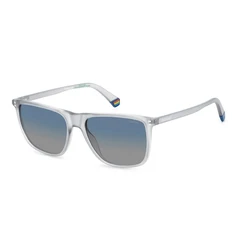 Polaroid Men's Sunglasses PLD6232/S 2M4/Z7 — Transparent Frame, Blue Gradient Lenses (55/17/140)