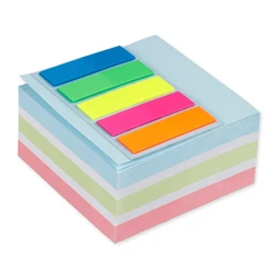 Αυτοκόλλητα Χαρτάκια Mp Σημειώσεων Pn181 75x75mm 400+100τμχ Χρωματιστά