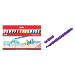 Σετ Χρωματιστών Mp Μαρκαδόρων Jumbo Με Χοντρή Μύτη Pp872 24τμχ