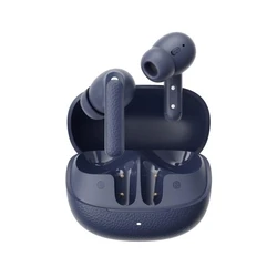 Bluetooth Handsfree QCY Buds ANC Blue (HT15) - ANC TWS ENC, leather case
