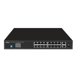 Network Switch Himax PoE PS11602FE-L, 16x PoE/2x Ethernet/2x SFP έως 1000Mbps