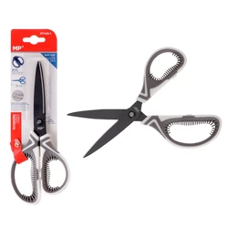 Ψαλίδι Χαρτιού Mp Pt143-1 Μεταλλική Λεπίδα 21cm Λευκό-Γκρι