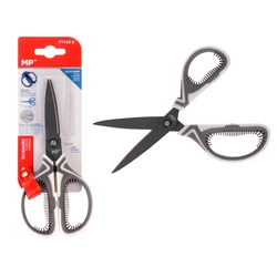 Ψαλίδι Χαρτιού Mp Pt143-3 Μεταλλική Λεπίδα 17cm Λευκό-Γκρι