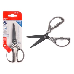 Ψαλίδι Χαρτιού Mp Pt143-4 Μεταλλική Λεπίδα 14.5cm Λευκό-Γκρι