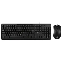 Σετ Πληκτρολόγιο Και Ποντίκι Ενσύρματο Powertech PT-1068, 1000dpi, μαύρο