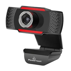 Webcam Powertech PT-1078, 2.0MP Full HD, Plug & Play, 1.35m, μαύρη