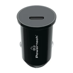 Φορτιστής Αυτοκινήτου Powertech PT-1146, USB-C, 20W PD, μαύρος