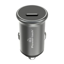 Φορτιστής Αυτοκινήτου Powertech PT-1147, USB-C, 30W PD, γκρι