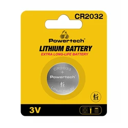 Μπαταρία Λιθίου Ρολογιών Powertech PT-1208 Cr2032 3V 1τμχ