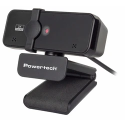 Webcam Powertech Pt-1291, 5Mp, 2K Quad Hd, Αυτόματη Εστίαση, 1.5M, Μαύρη