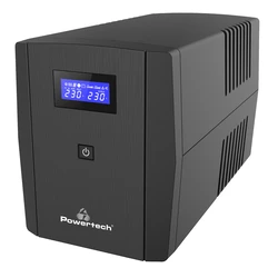 UPS Powertech Line Interactive Pt-1298 με Οθόνη, 2200Va, 1320W, 4X Schuko, 2X Rj45/Rj11