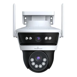 Κάμερα Παρακολούθησης Powertech Smart PT-1340, 3MP, dual lens, WiFi, PTZ, SD, IP65