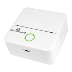 Θερμικός Εκτυπωτής Φωτογραφιών Powertech & Σχεδίων Pt-1420, 200Dpi, Bluetooth, Λευκός