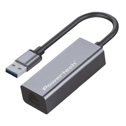 Αντάπτορας Δικτύου USB Powertech Pt-1454, Usb, 1000Mbps Ethernet, Γκρι