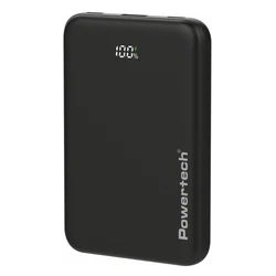 POWERTECH power bank με οθόνη 10000mAh 22.5W μαύρο