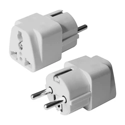 POWERTECH αντάπτορας ρεύματος German type Universal λευκός