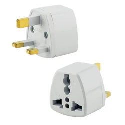 POWERTECH αντάπτορας ρεύματος PT-1545 UK Universal ατσάλι λευκός