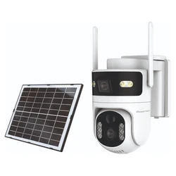 POWERTECH smart ηλιακή κάμερα PT-1547 dual lens 4MP 4G PTZ SD IP65