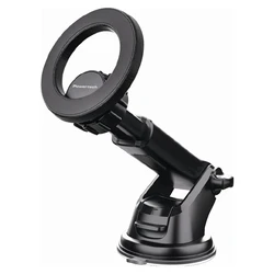 POWERTECH Βάση Smartphone Αυτοκινήτου PT-1550 Μαγνητική Μαύρη