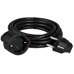 POWERTECH μπαλαντέζα ρεύματος PT-1561 1x schuko 16A 3m μαύρη