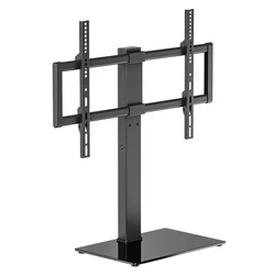 Powertech PT-1565 Επιτραπέζια Βάση Τηλεόρασης έως 75" και 40kg Ασημί