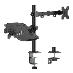 Powertech Βάση Γραφείου Οθόνης έως 32" με Βραχίονα (PT-1569)