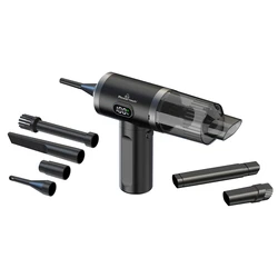Powertech 2 1 Σκουπάκι Χειρός & Air Duster Pt-1576 50w 3600mah Μαύρο Powertech