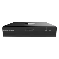 POWERTECH XVR Hybrid Recorder PT-1596 - 8 Analog + 2 IP Channels, 5MP, H.264/H.265