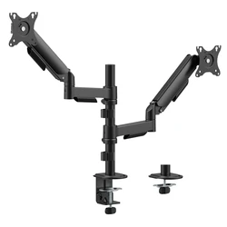 Powertech Βάση Γραφείου για 2 Οθόνες PT-1628, 17-32", έως 9kg ανά οθόνη