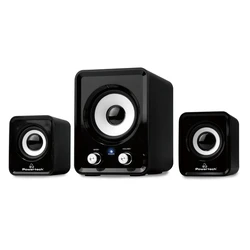 Ηχεία Powertech Essential sound PT-843, 2.1, 5W + 2x 3W, 3.5mm, μαύρα