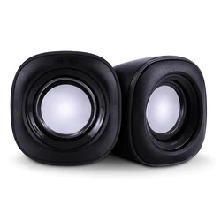 Ηχεία Powertech Essential sound PT-844, 2x 3W, 3.5mm, μαύρα