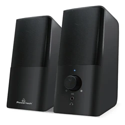 Ηχεία Υπολογιστή Powertech Premium sound PT-847, 2x 3W, 3.5mm, μαύρα