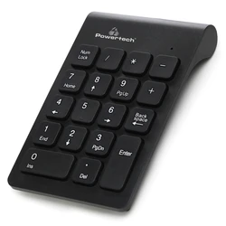 Αριθμητικό Πληκτρολόγιο Ασύρματο Powertech PT-939, 2.4GHz, μαύρο