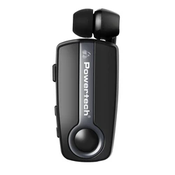 Bluetooth Handsfree Powertech Klipp 2 PT-998, multipoint, BT V5.1, γκρι